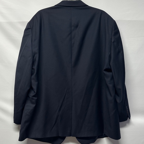 Hart Schaffner Marx Chicago Classic Fit Flat Front Navy Sports Coat Big & Tall - Picture 4 of 4